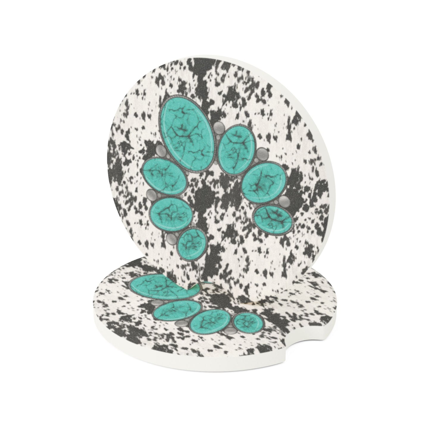 Squash Blossom, Soapstone Car Coaster