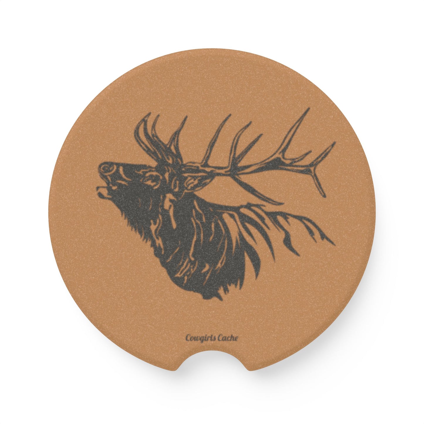 Elk Head, Soapstone Car Coaster