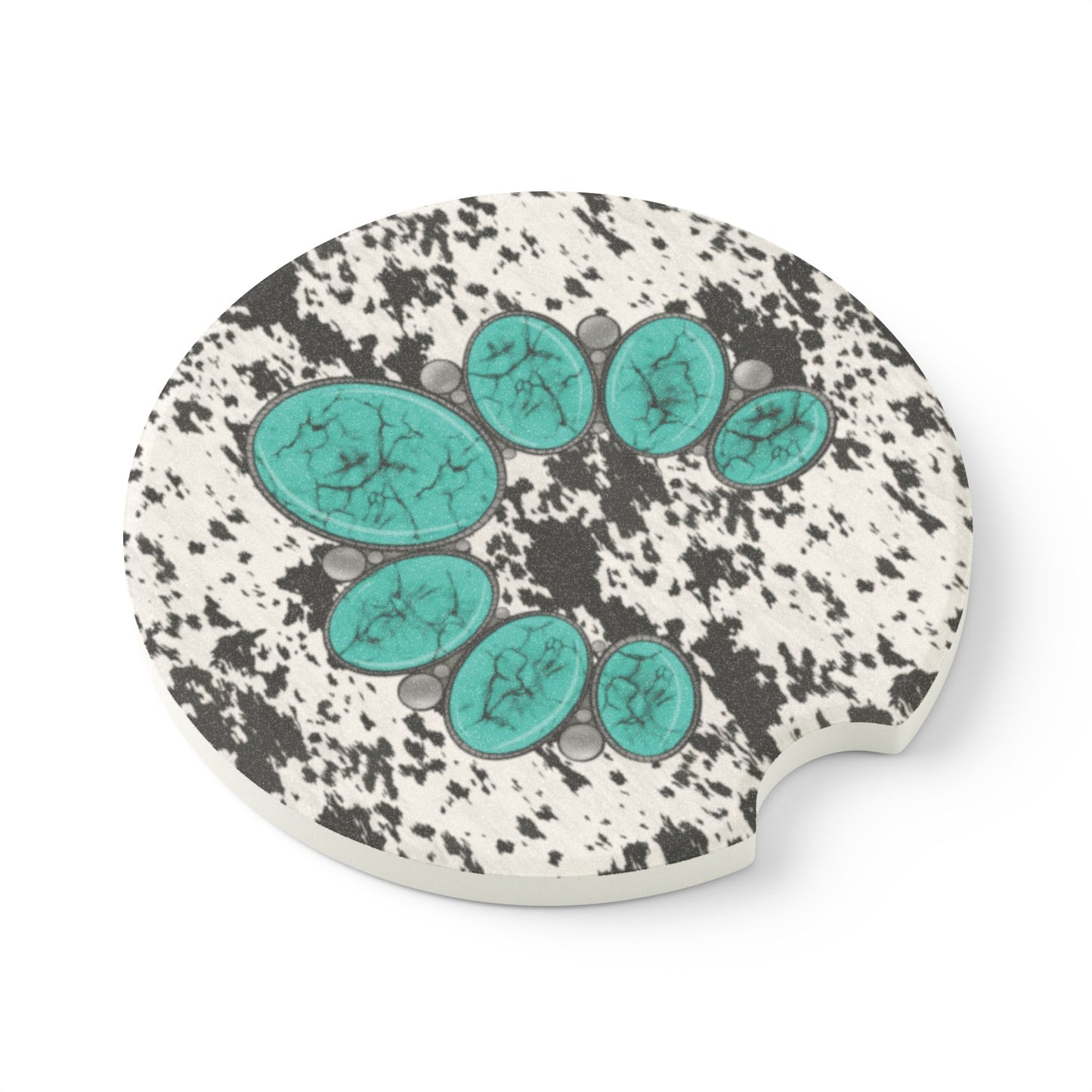 Squash Blossom, Soapstone Car Coaster