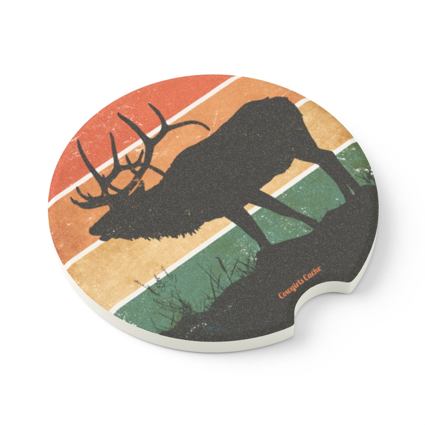 Elk, Soapstone Car Coaster