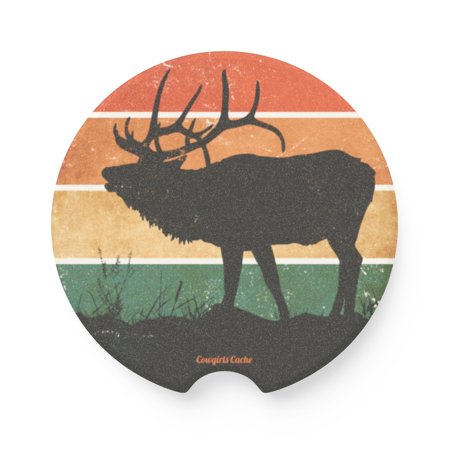 Elk, Soapstone Car Coaster