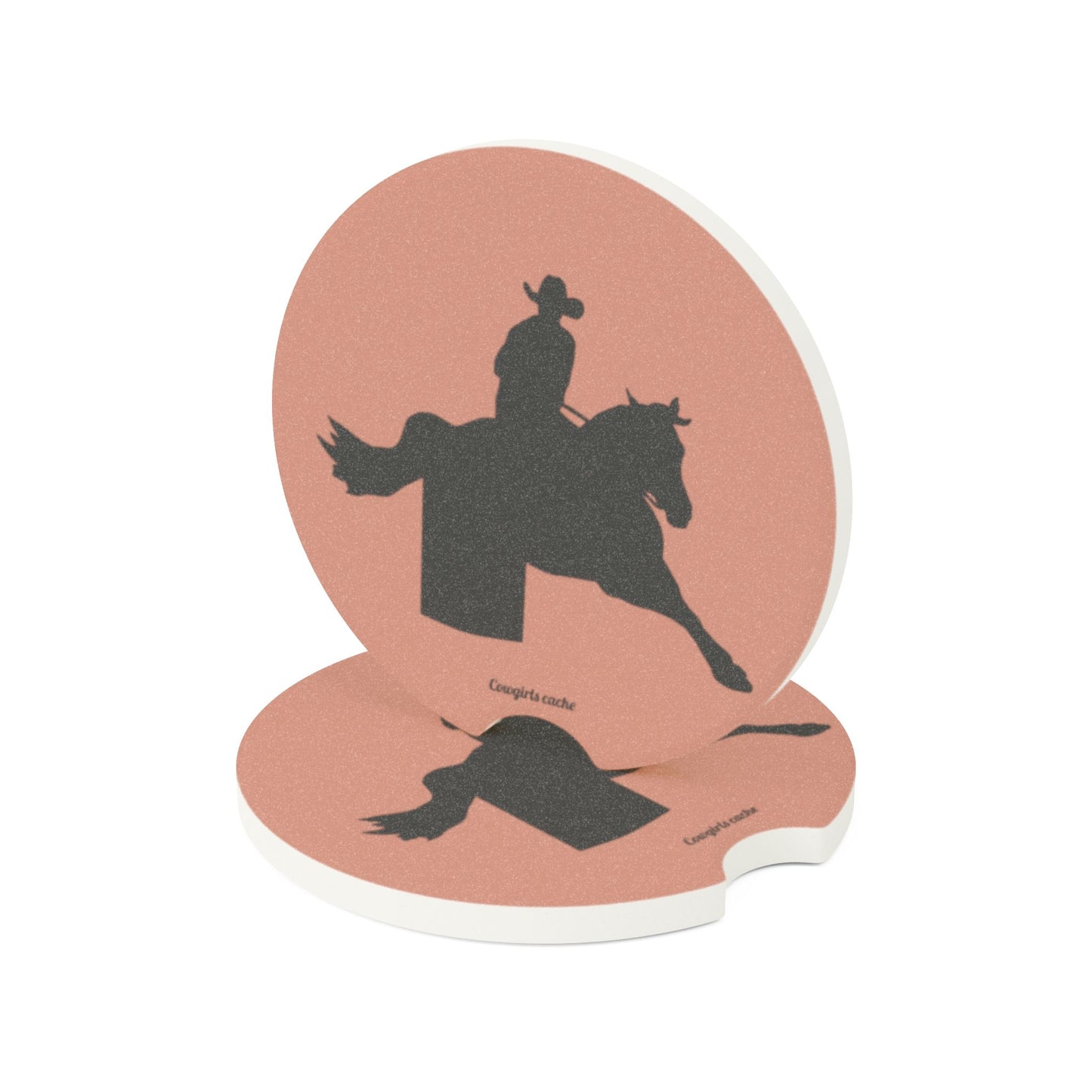 Barrel Racer, Soapstone Car Coaster