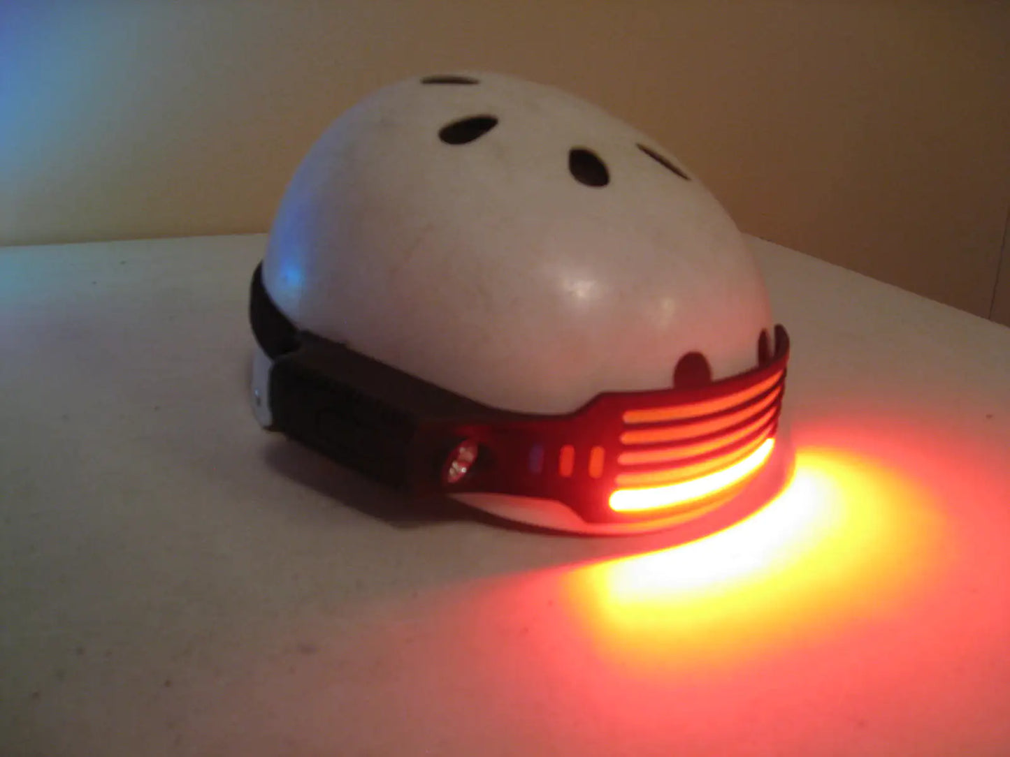 BossLamp 5-Head COB LED Headlamp: White, Yellow, Red