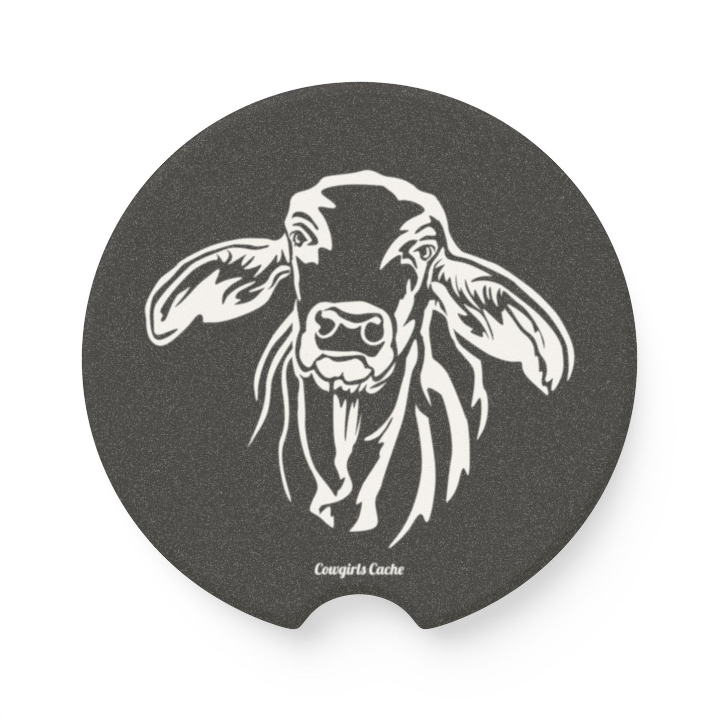 Brahman Cattle, Soapstone Car Coaster