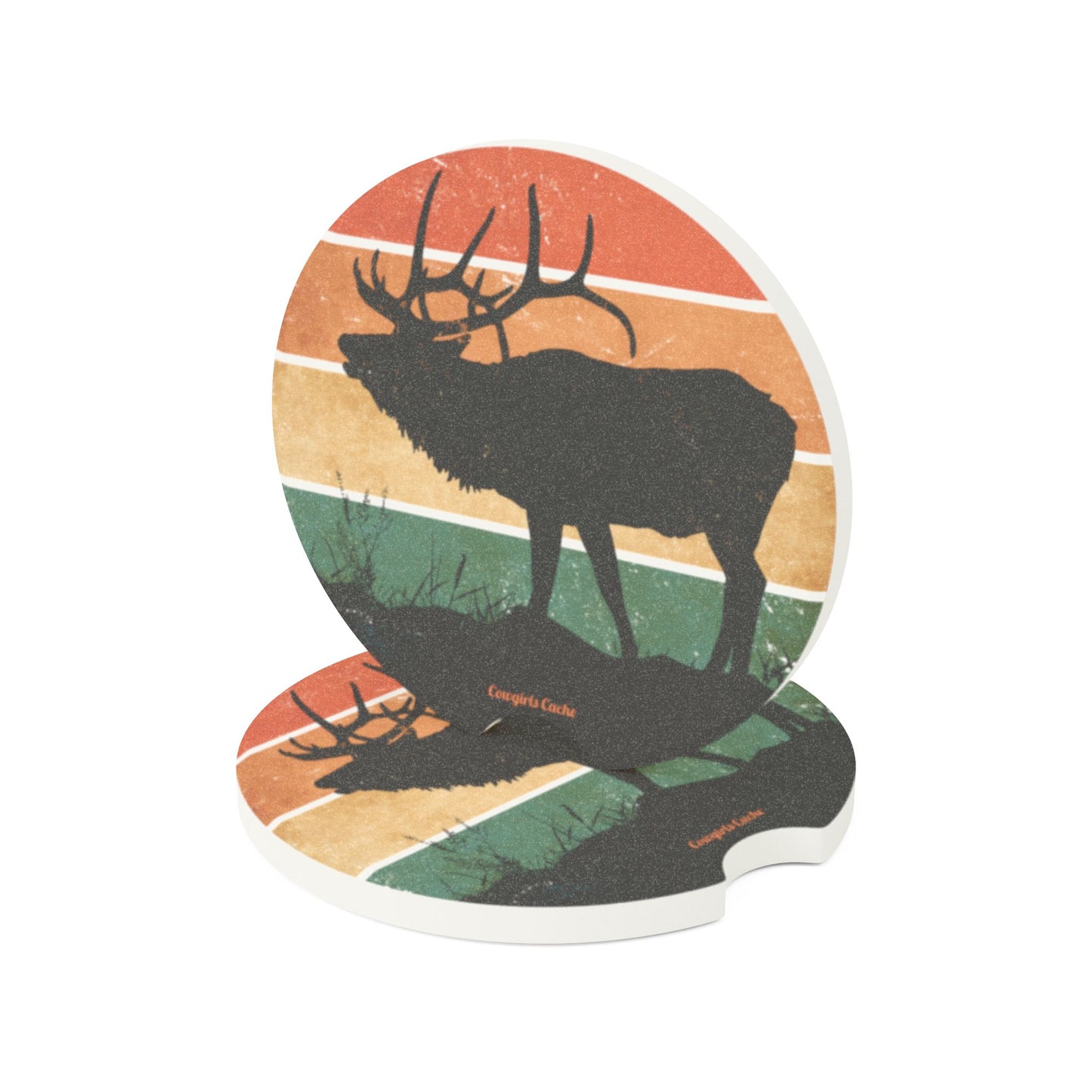 Elk, Soapstone Car Coaster