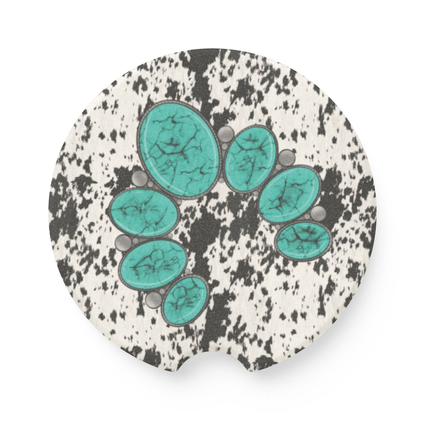 Squash Blossom, Soapstone Car Coaster